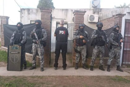 Uno de los domicilios allanados por la PDI en el marco de la investigación por microtráfico en la ciudad de Recreo.