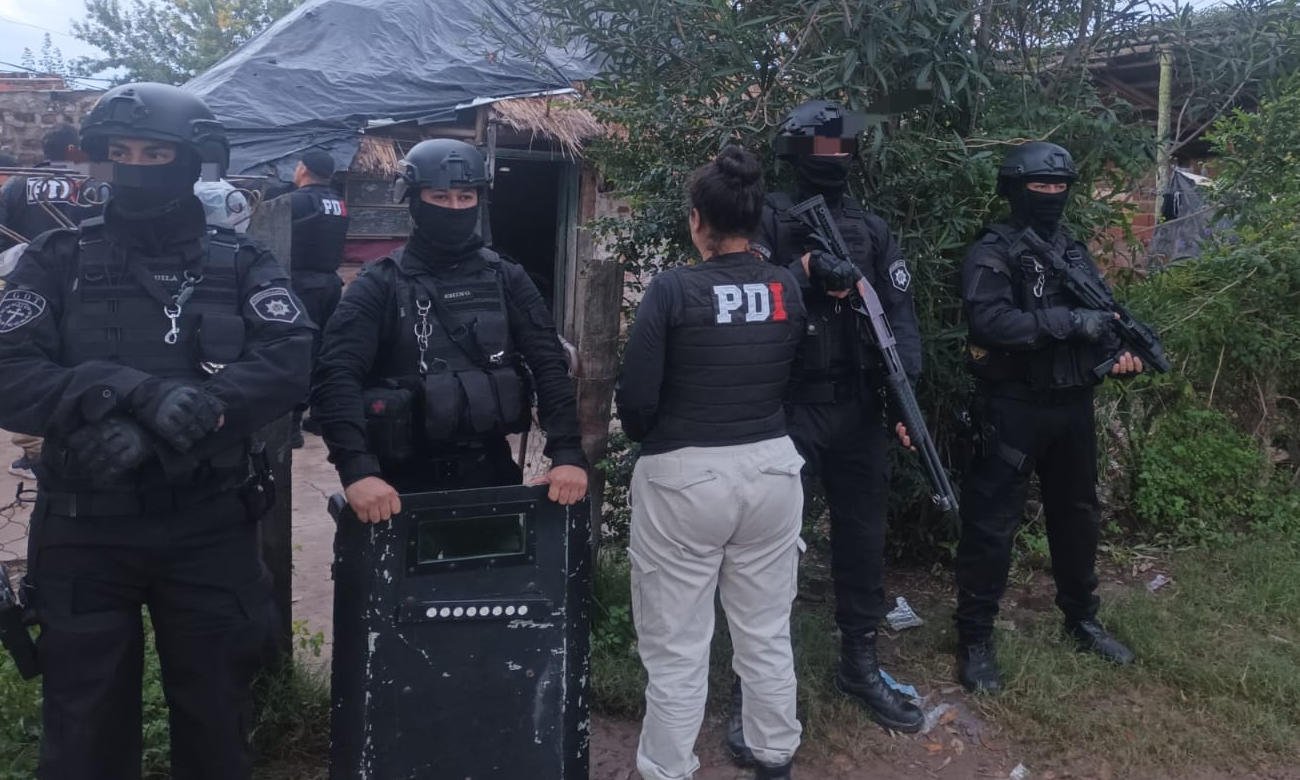 Operativo de la PDI en San Javier donde fue detenido un hombre acusado de tentativa de homicidio. Foto de archivo.