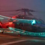 Helicóptero militar participa en un operativo de rescate en zona de conflicto en Medio Oriente, en el marco de una misión de extracción de pilotos. Foto ilustrativa.