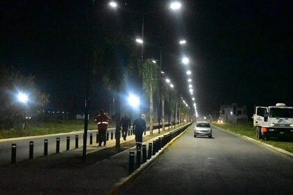 Nueva obra vial en el acceso principal a Puerto General San Martín.