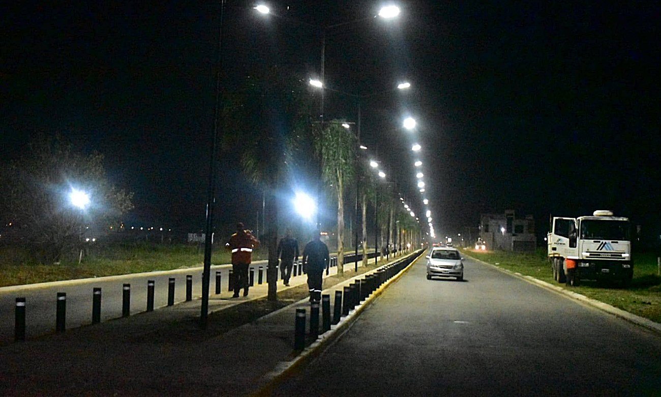 Nueva obra vial en el acceso principal a Puerto General San Martín.