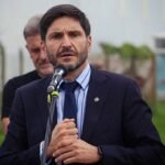 Maximiliano Pullaro durante una actividad oficial en el sur de la provincia de Santa Fe. Foto de archivo.