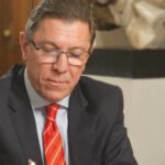 Rodrigo Borla, senador provincial por el departamento San Justo, en actividad institucional. Foto de archivo.