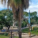 Vista del cielo en la ciudad de Santa Fe, en una jornada con condiciones estables y nubosidad variable.