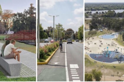 Material ilustrativo de los proyectos de infraestructura urbana que incluyen la transformación del Parque Garay, el Parque del Sur y el Acceso Oeste en la capital provincial.