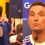 Un hincha irrumpe en plena conferencia de prensa y sorprende a Lionel Scaloni, generando un momento de tensión y desconcierto ante los medios.