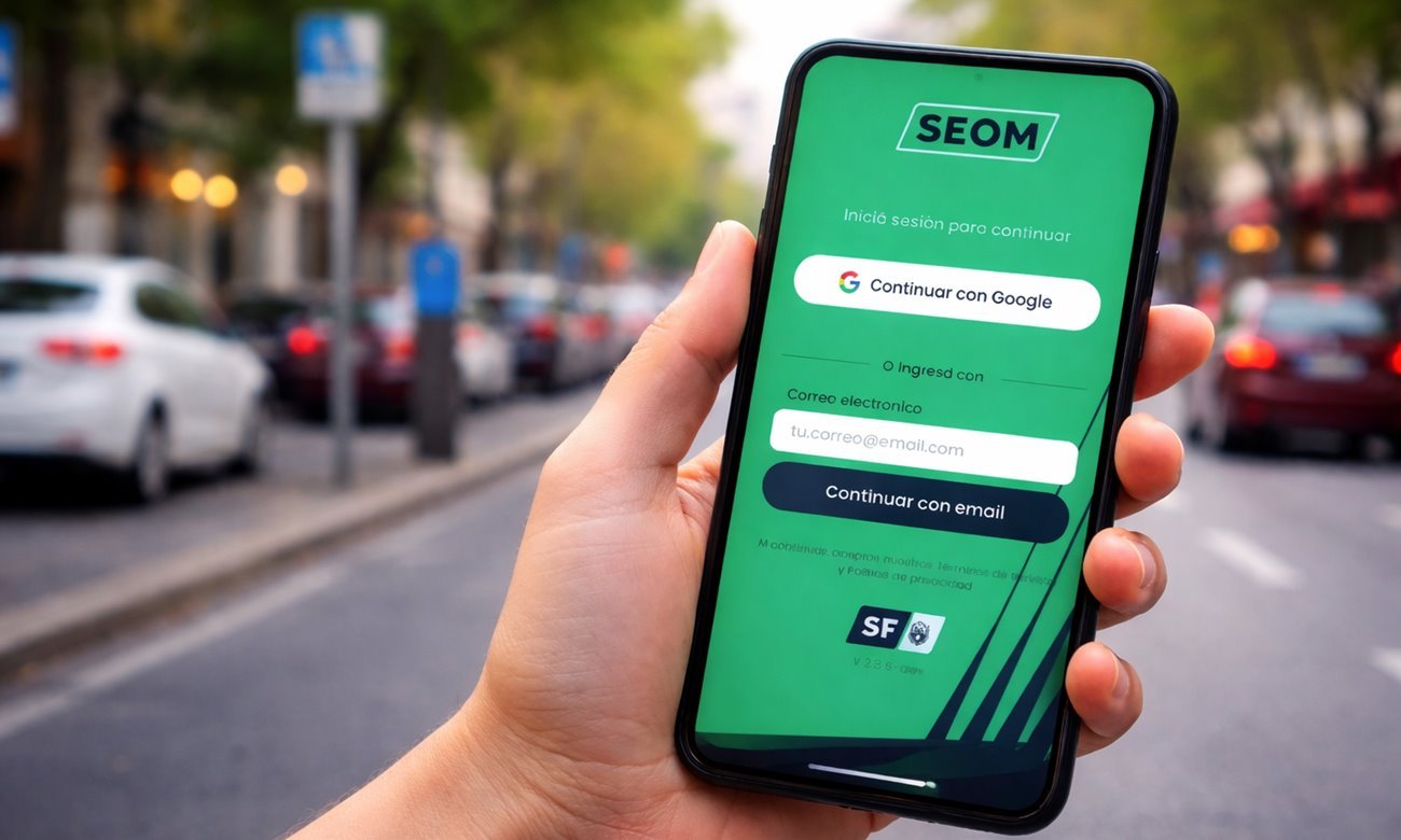 Sistema de Estacionamiento Medido (SEOM) en la ciudad de Santa Fe: aplicación móvil y señalización urbana para gestionar el estacionamiento en la vía pública.