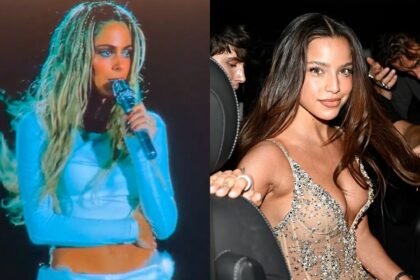 Composición de archivo que reúne a Tini Stoessel y Emilia Mernes, protagonistas de una reciente polémica mediática.