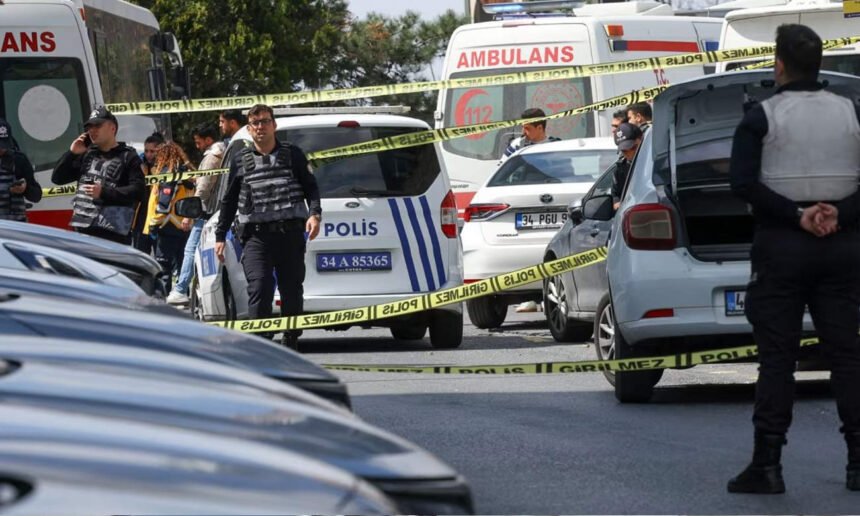 Operativo de seguridad en las inmediaciones de una sede diplomática tras un incidente armado en una zona urbana.