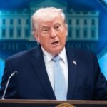 El presidente de Estados Unidos, Donald Trump, durante una intervención pública en una imagen de archivo.