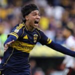 Exequiel Zeballos en acción con la camiseta de Boca Juniors. Imagen de archivo.