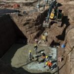 Obras y trabajos de infraestructura correspondientes al Acueducto Tostado-Villa Minetti en el norte de la provincia de Santa Fe. Foto: archivo.