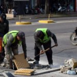 Trabajos de infraestructura urbana sobre avenida Aristóbulo del Valle para mejorar la accesibilidad y el ordenamiento vial.