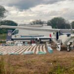 Personal federal durante los procedimientos realizados tras la interceptación de la avioneta narco en el norte santafesino.