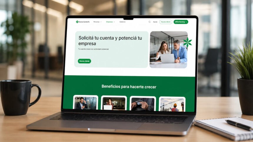 Banco Santa Fe presentó su onboarding digital para empresas, una herramienta que agiliza la apertura de cuentas y simplifica la vinculación bancaria. Foto ilustrativa.