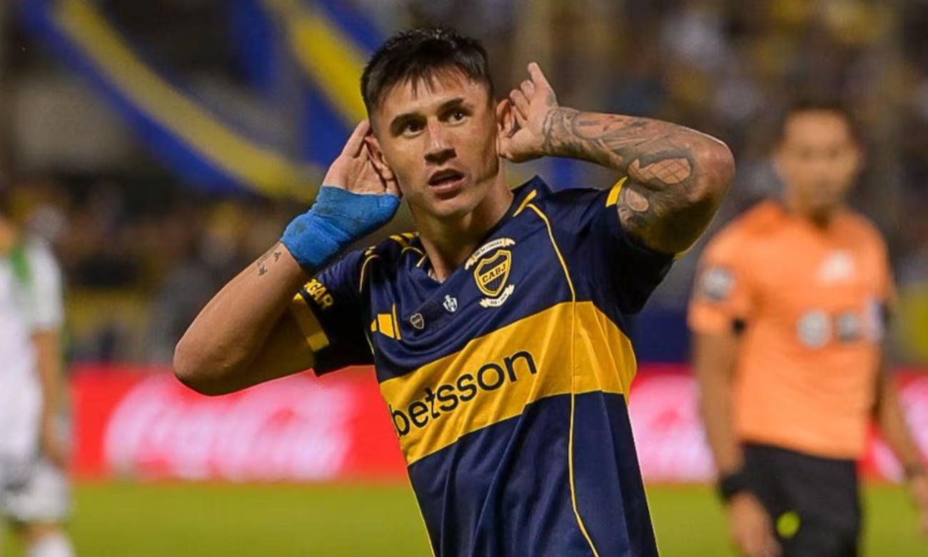 Adam Bareiro durante un partido con la camiseta de Boca Juniors. Foto de archivo.