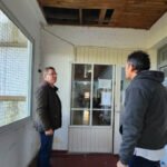 Rodrigo Borla durante una recorrida institucional por localidades del departamento San Justo. Foto: archivo.