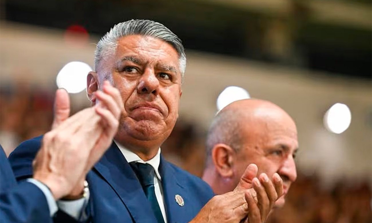 Claudio “Chiqui” Tapia durante una actividad oficial vinculada a la Asociación del Fútbol Argentino.