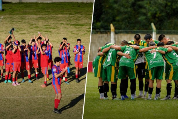 Clásico sanjavierino entre Central San Javier y Huracán, uno de los encuentros más tradicionales y convocantes de la Liga Verense de Fútbol.