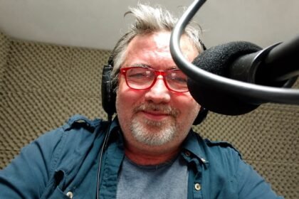 Foto de archivo: Colussi en su rol como comunicador radial