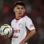 Mateo Del Blanco durante un partido con la camiseta de Unión de Santa Fe. Foto de archivo.