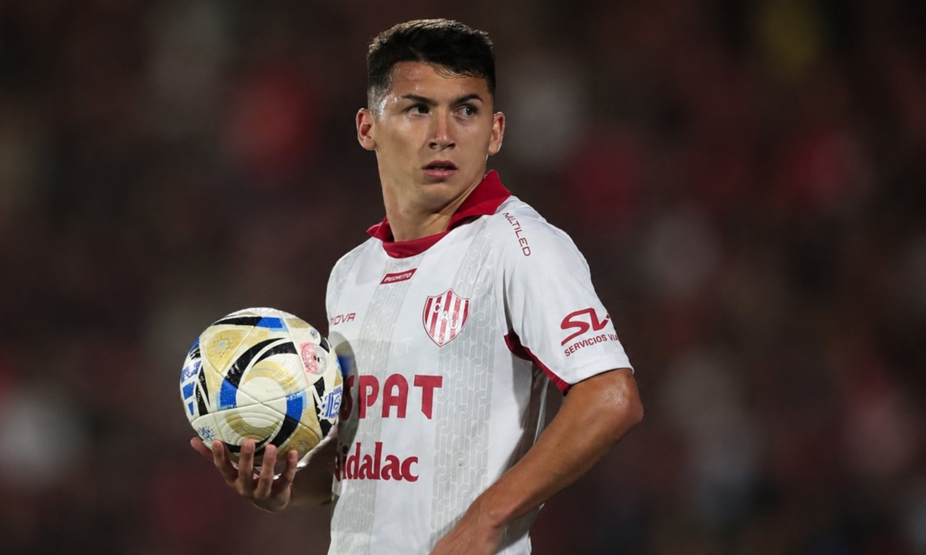 Mateo Del Blanco durante un partido con la camiseta de Unión de Santa Fe. Foto de archivo.