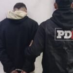 Maximiliano “Maxi” Romero fue detenido por la Policía de Investigaciones en barrio Nuevo Alberdi, en Rosario, en el marco de una causa por asociación ilícita y microtráfico. Foto: PDI.