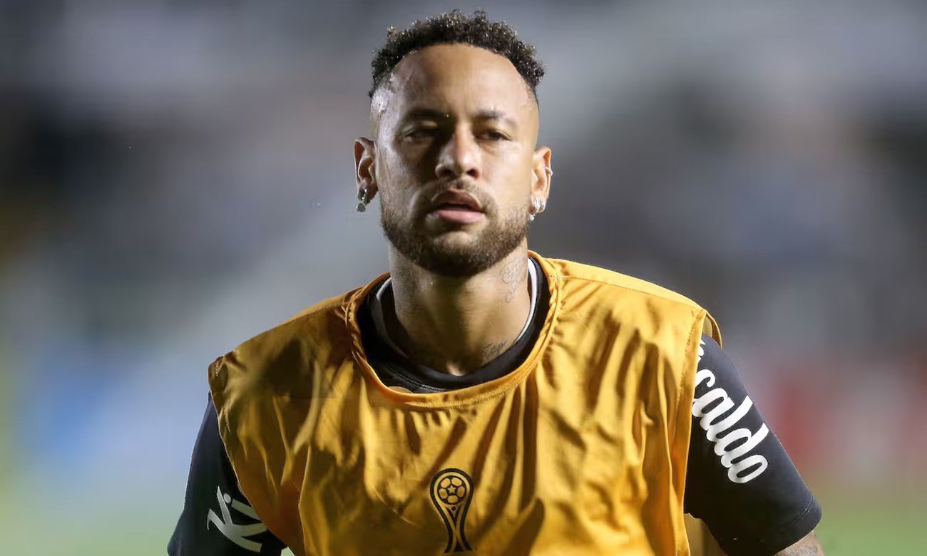 Neymar durante un partido con la camiseta de Santos. Foto de archivo.
