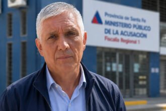 Mario Papaleo tras ampliar la denuncia en el Ministerio Público de la Acusación por los incidentes ocurridos en el obrador municipal de Sauce Viejo.