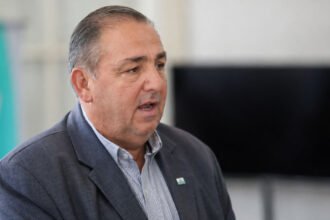 Juan Pablo Poletti durante una actividad oficial en la ciudad de Santa Fe. Foto de archivo.