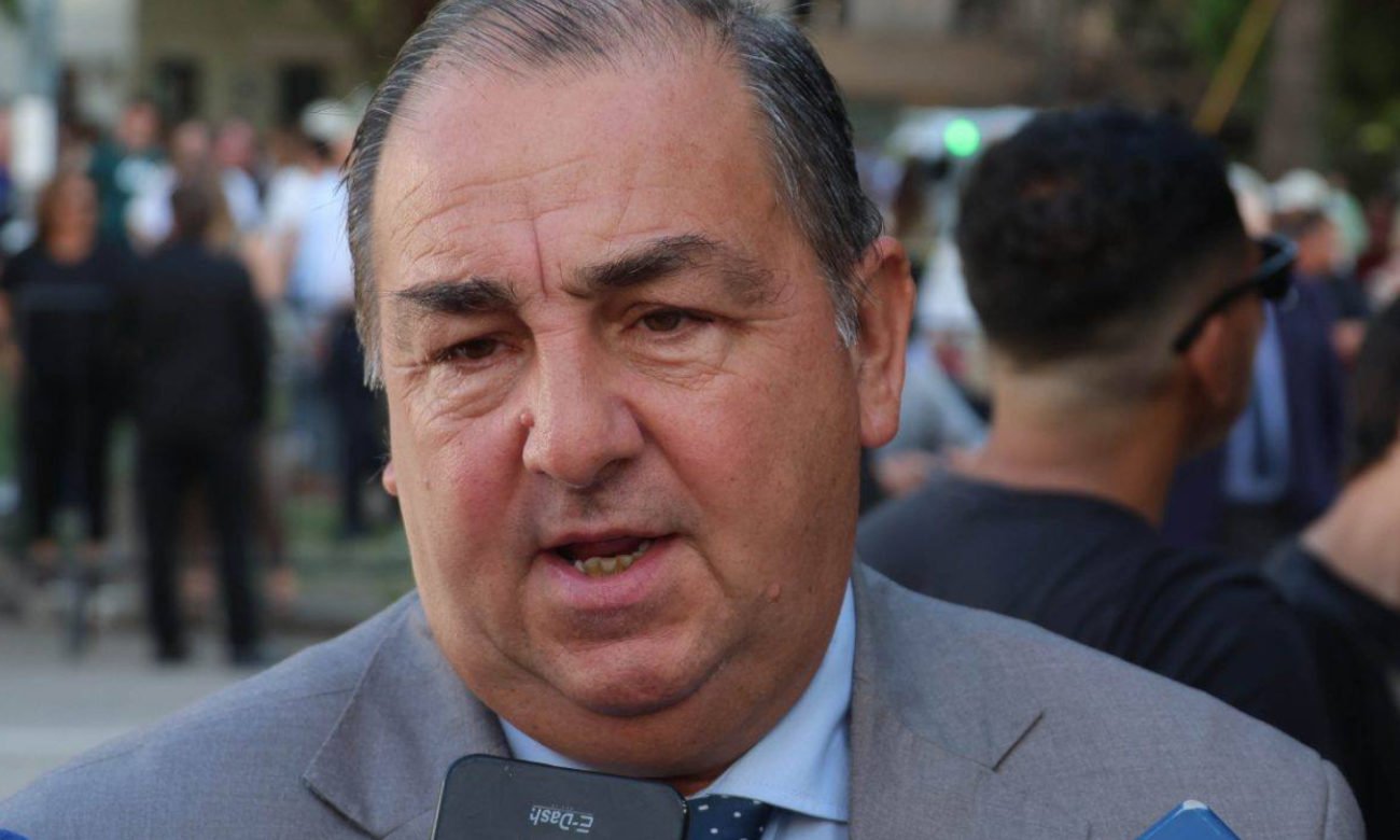 El intendente Juan Pablo Poletti durante una actividad oficial en la ciudad de Santa Fe. Foto de archivo.