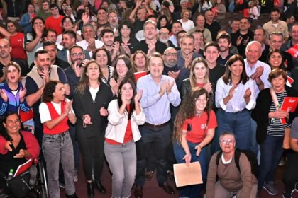 Referentes del socialismo santafesino en un encuentro partidario provincial. Foto: archivo.