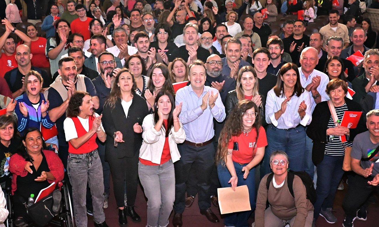 Referentes del socialismo santafesino en un encuentro partidario provincial. Foto: archivo.