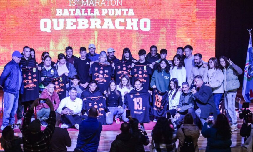 Presentación oficial de la 13ª edición de la Maratón “Batalla Punta Quebracho” en el Centro Cultural Municipal de Puerto General San Martín.