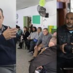 Juan Pablo Poletti junto a funcionarios municipales durante una reunión con referentes vecinales de distintos barrios de la ciudad de Santa Fe. Foto de archivo.