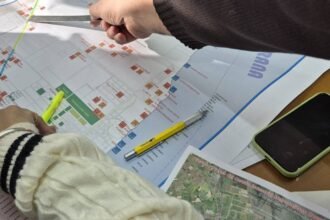 Funcionarios y organismos de seguridad avanzaron en la coordinación del tránsito por el inicio de las obras sobre la Ruta Nacional 11. Foto: Prensa Puerto General San Martín.