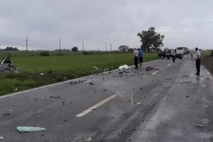 Choque en la Ruta Nacional 34, donde el estado de la calzada muestra deterioros en varios sectores. Foto de archivo.