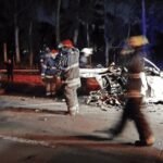 Personal policial y servicios de emergencia trabajaron en el lugar del trágico choque ocurrido sobre la ruta provincial 6, en San Vicente.