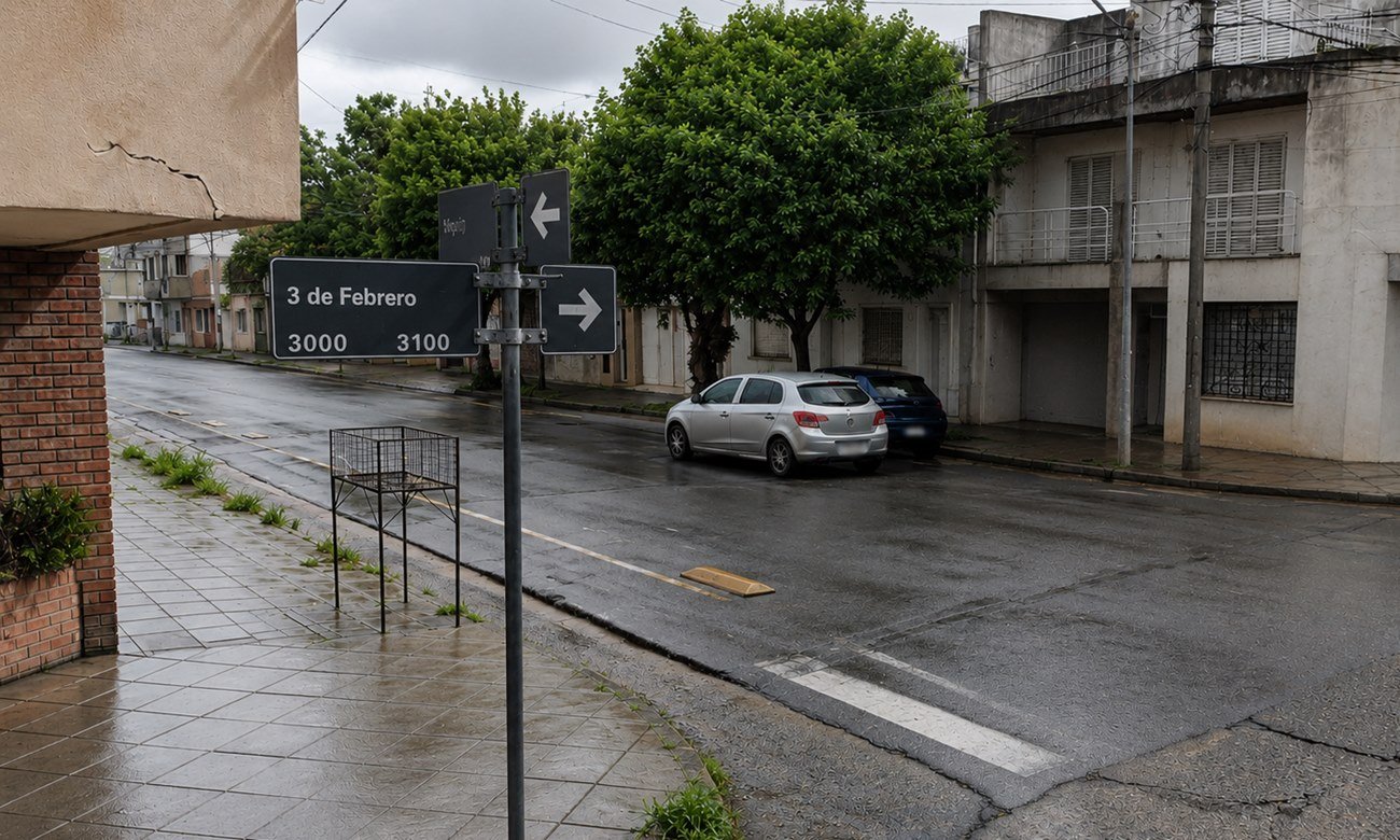 Esquina de 3 de Febrero y Urquiza, en barrio Sur de la ciudad de Santa Fe. El sector fue escenario de un hecho de estafa bajo la modalidad conocida como "cuento del tío". Foto de archivo.