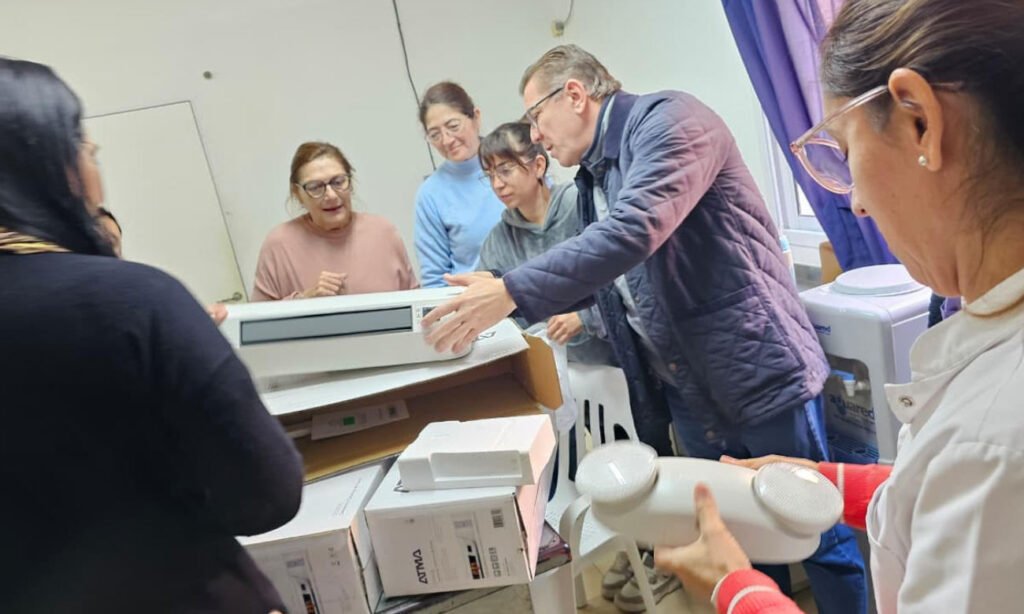 Borla recorrió establecimientos educativos, espacios comunitarios y obras en ejecución en el departamento San Justo.