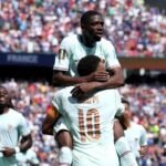Ousmane Dembélé celebra uno de los goles de Francia durante un partido del Mundial 2026. Foto: archivo.