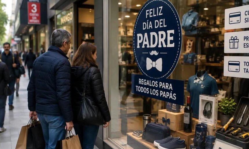 Clientes recorren comercios durante las jornadas de ventas por el Día del Padre en distintos centros comerciales del país.