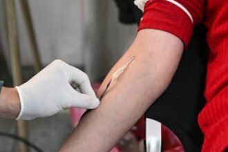 Jornada de donación voluntaria de sangre organizada por Cudaio en la provincia de Santa Fe.