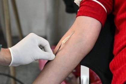 Jornada de donación voluntaria de sangre organizada por Cudaio en la provincia de Santa Fe.
