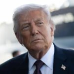 El mandatario estadounidense Donald Trump en una actividad oficial.