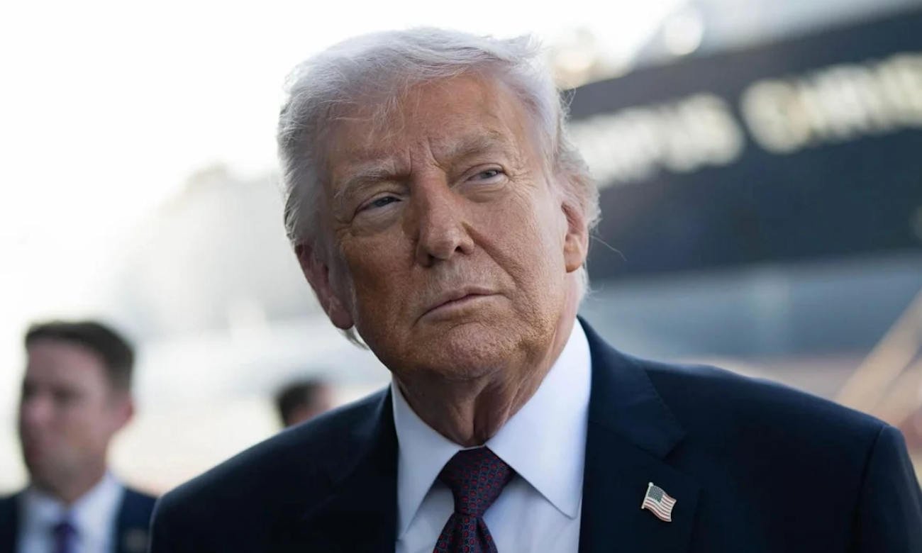 El mandatario estadounidense Donald Trump en una actividad oficial.
