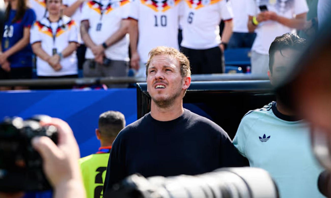 Julian Nagelsmann durante un partido al frente de la selección de Alemania. Foto de archivo.