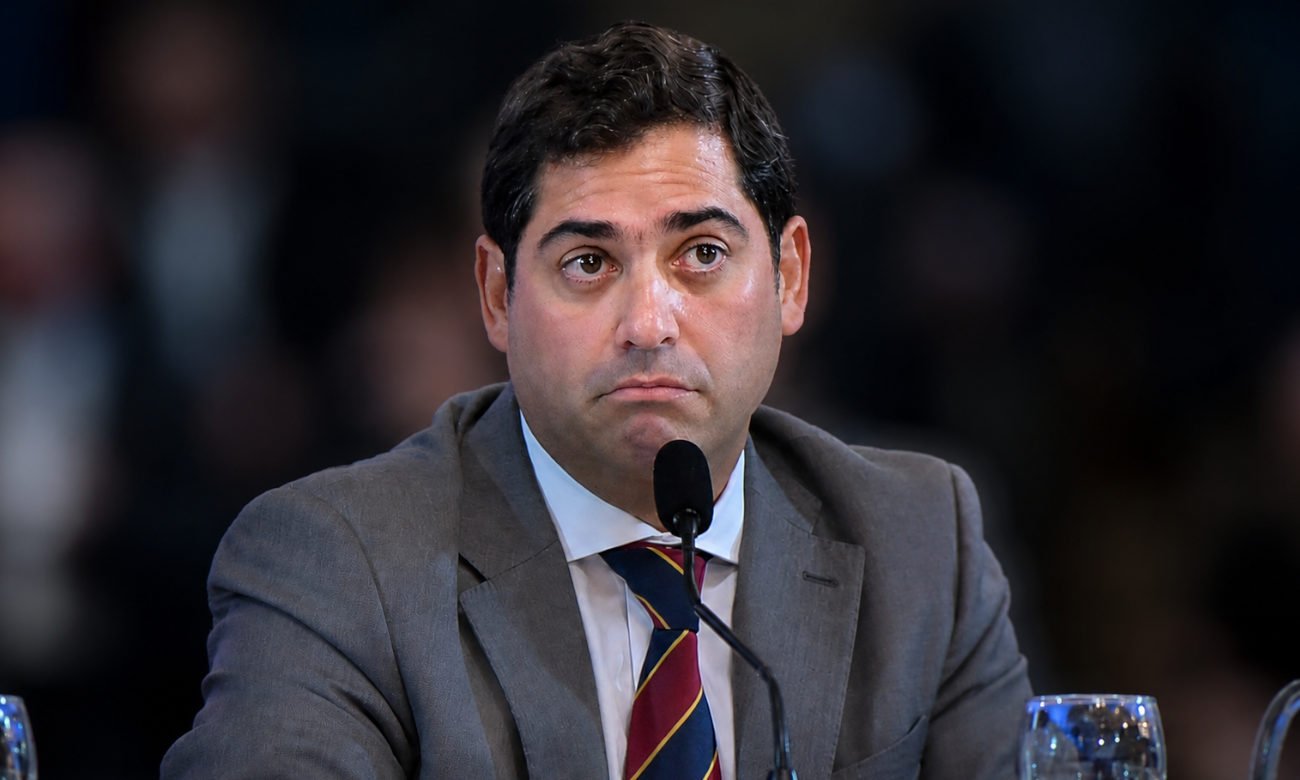 Foto de archivo: Emilio Rosatti, hijo del presidente de la Corte Suprema de Justicia de la Nación, Horacio Rosatti, durante una actividad institucional vinculada al ámbito judicial argentino.