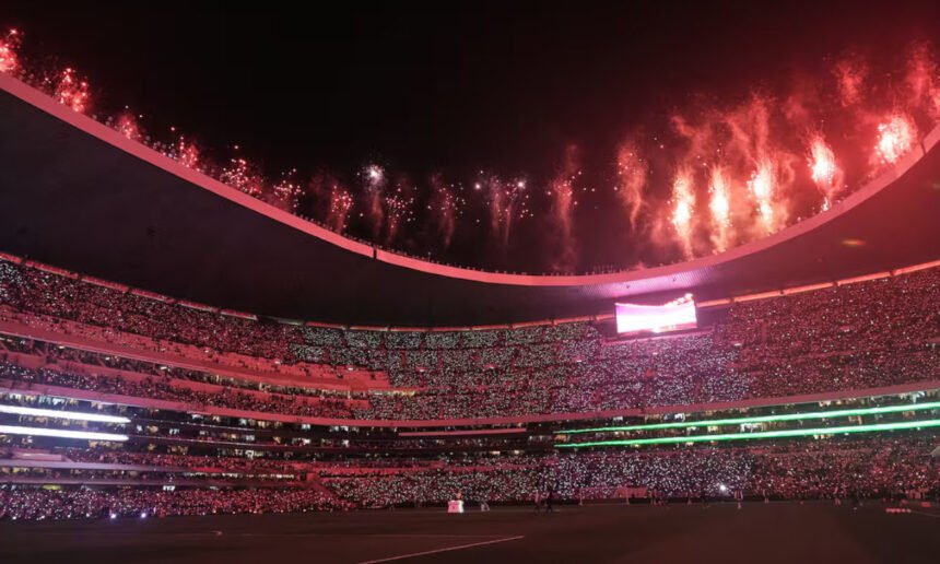 Foto de archivo del Estadio Azteca, uno de los escenarios más emblemáticos del fútbol mundial, ubicado en Ciudad de México.