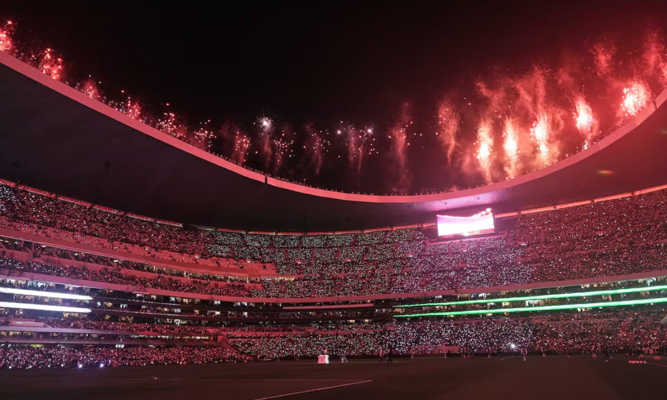 Foto de archivo del Estadio Azteca, uno de los escenarios más emblemáticos del fútbol mundial, ubicado en Ciudad de México.